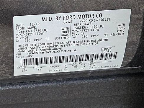 Used 2020 Ford Explorer ST w/ ST Street Pack image 21