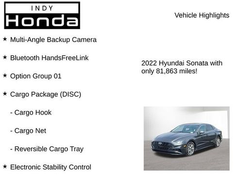 Used 2022 Hyundai Sonata SEL w/ Cargo Package FWD image 7