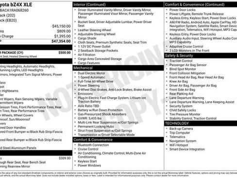 Used 2024 Toyota bZ4X AWD w/ Weather Package image 9