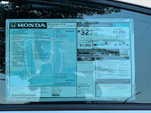 New 2025 Honda Accord SE image 17