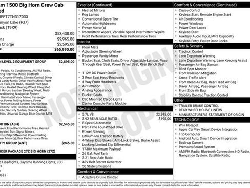New 2026 RAM 1500 Big Horn AWD/4WD image 33