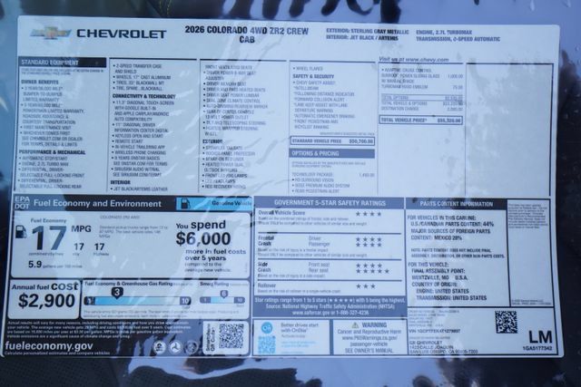 New 2026 Chevrolet Colorado ZR2 w/ Technology Package AWD/4WD image 38
