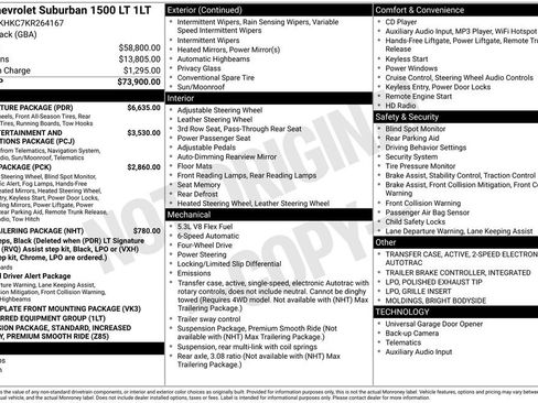 Used 2019 Chevrolet Suburban LT w/ LT Signature Package image 1