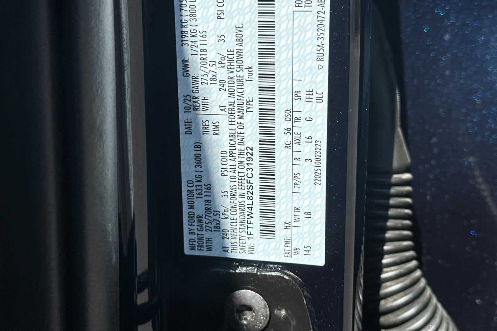 Used 2025 Ford F150 Tremor w/ Bed Utility Package AWD/4WD image 28