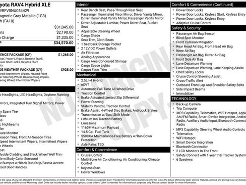 Used 2022 Toyota RAV4 XLE w/ Convenience Package AWD/4WD image 17