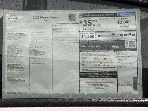 New 2025 Nissan Versa SV w/ Trunk Package image 21