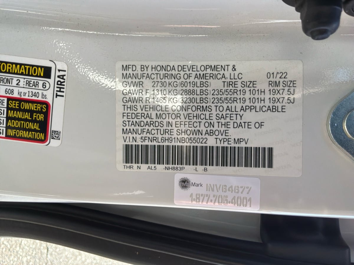 Used 2022 Honda Odyssey Elite image 24