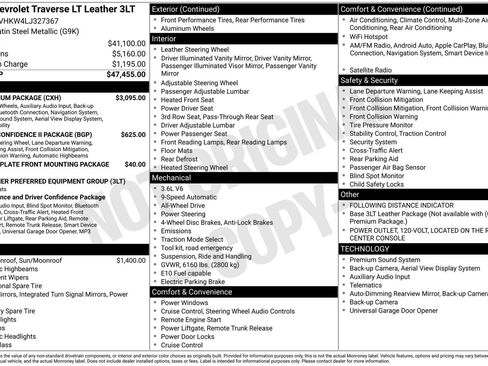 Used 2020 Chevrolet Traverse LT w/ LT Premium Package image 6