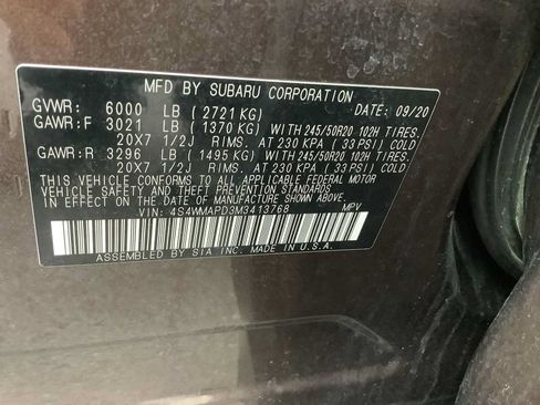 Used 2021 Subaru Ascent Limited w/ Technology Package AWD/4WD image 21