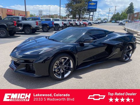 Used 2025 Chevrolet Corvette Z06 w/ Chrome Exterior Badge Package RWD image 1