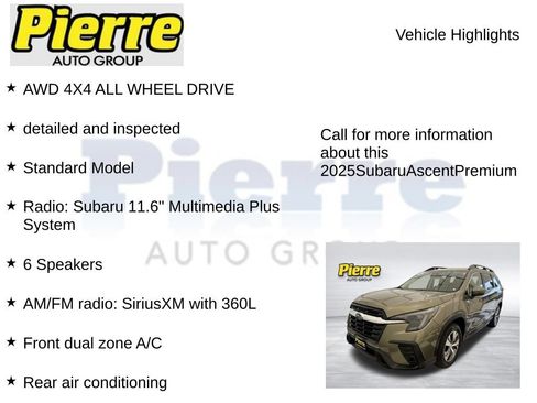 Used 2025 Subaru Ascent Premium AWD/4WD image 7