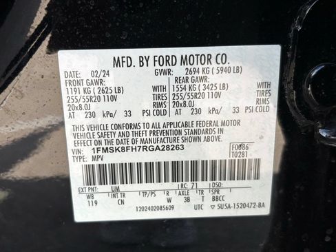 Used 2024 Ford Explorer Limited AWD/4WD image 30