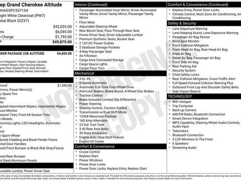 Certified 2023 Jeep Grand Cherokee Altitude AWD/4WD image 7