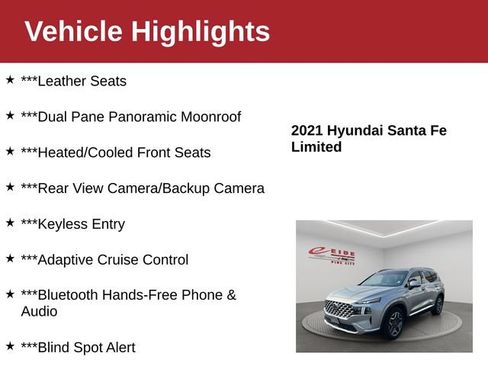 Used 2021 Hyundai Santa Fe Limited FWD image 4