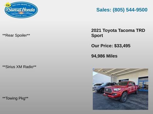 Used 2021 Toyota Tacoma TRD Sport w/ Technology Package AWD/4WD image 14