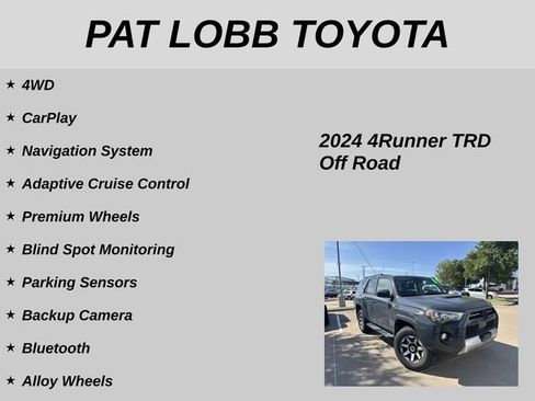 Certified 2024 Toyota 4Runner TRD Off-Road AWD/4WD image 17