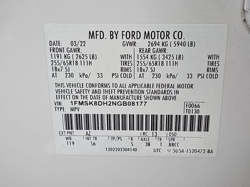 Used 2022 Ford Explorer XLT w/ Equipment Group 202A image 37