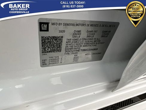 Used 2021 Chevrolet Silverado 1500 High Country w/ Technology Package image 35