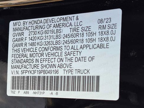 Certified 2023 Honda Ridgeline Sport image 31