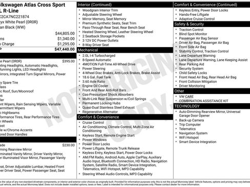 Certified 2022 Volkswagen Atlas Cross Sport SEL R-Line AWD/4WD image 35