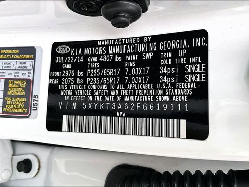 Used 2015 Kia Sorento LX image 34