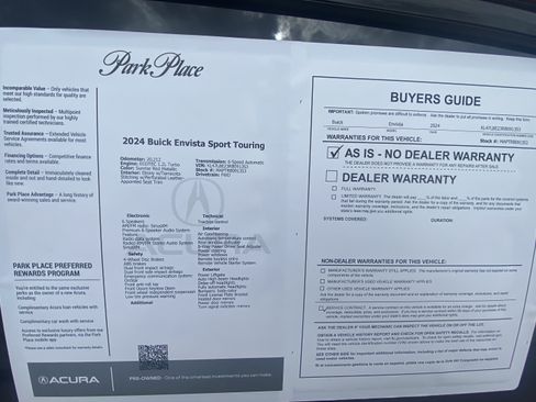 Used 2024 Buick Envista Sport Touring w/ Convenience I Package FWD image 31