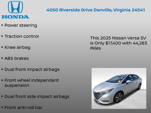 Used 2025 Nissan Versa SV FWD image 12
