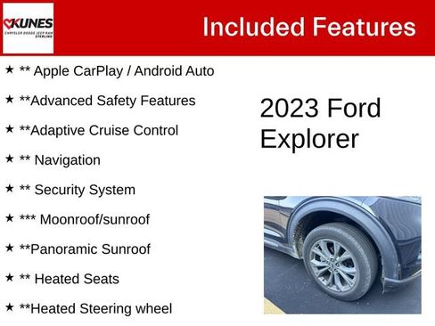 Used 2023 Ford Explorer XLT w/ Equipment Group 202A AWD/4WD image 4