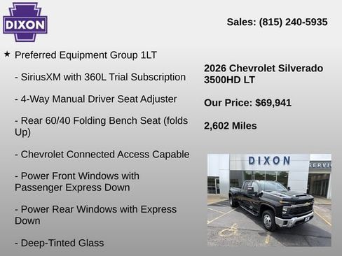 Used 2026 Chevrolet Silverado 3500 LT w/ All Star Edition AWD/4WD image 4