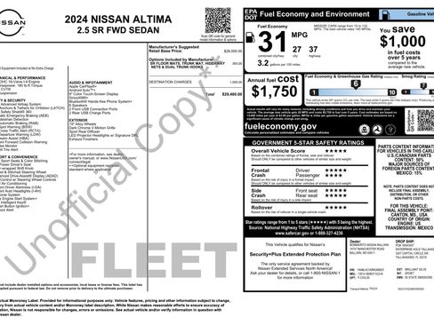 Used 2024 Nissan Altima 2.5 SR FWD image 5