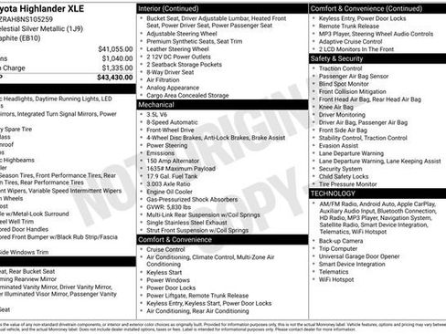 Used 2022 Toyota Highlander XLE image 25