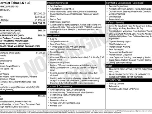 Certified 2023 Chevrolet Tahoe LS w/ Driver Alert Package AWD/4WD image 4
