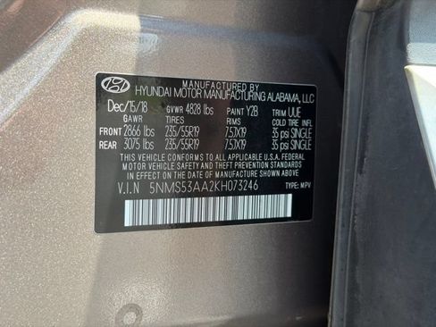 Used 2019 Hyundai Santa Fe Limited FWD image 34
