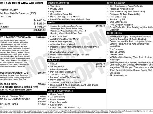 Used 2021 RAM 1500 Rebel w/ Rebel Level 2 Equipment Group AWD/4WD image 10