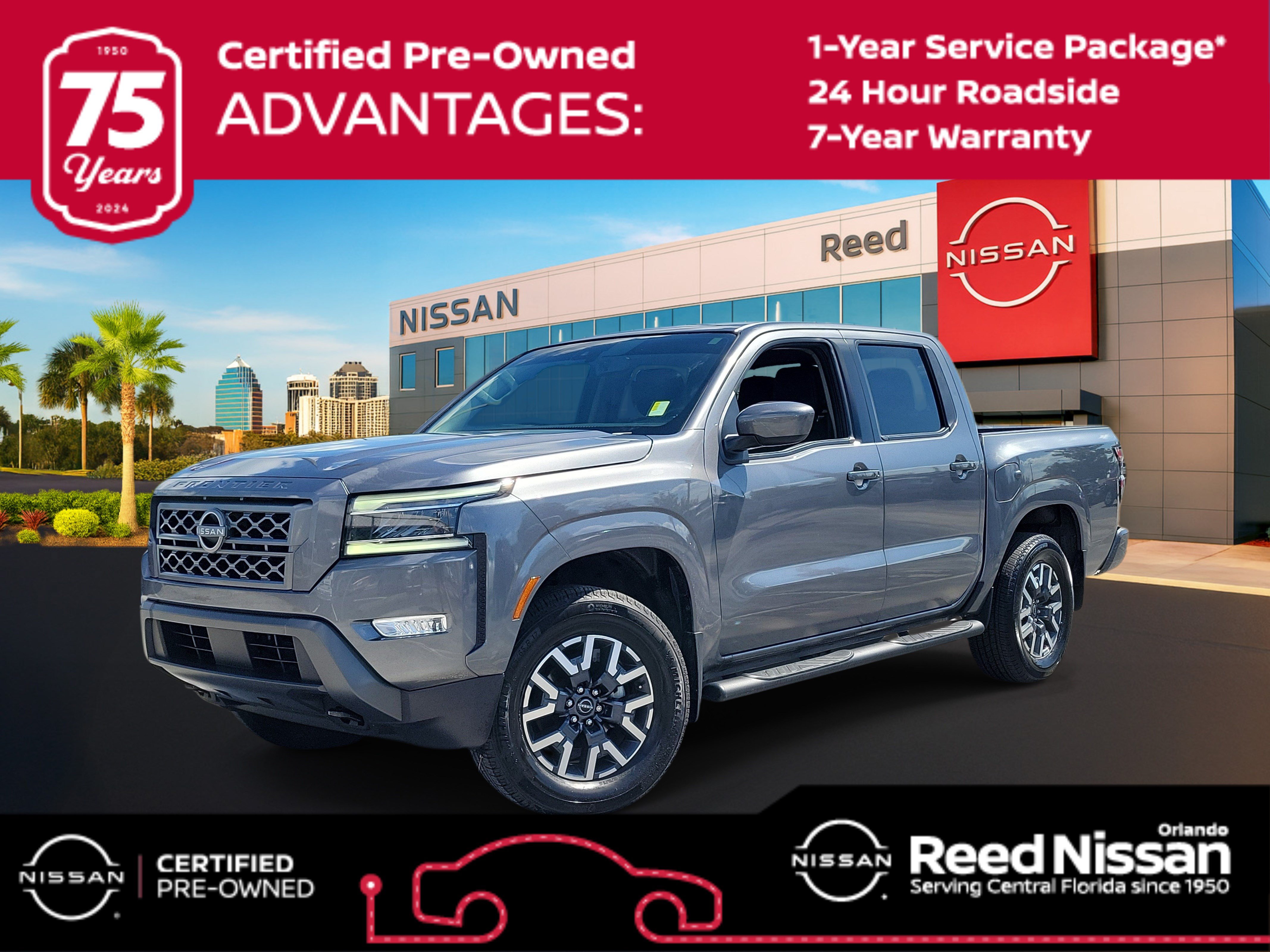 Certified 2024 Nissan Frontier SL w/ Technology Package AWD/4WD image 1