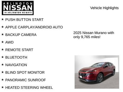 Used 2025 Nissan Murano SL w/ Cargo Package AWD/4WD image 8