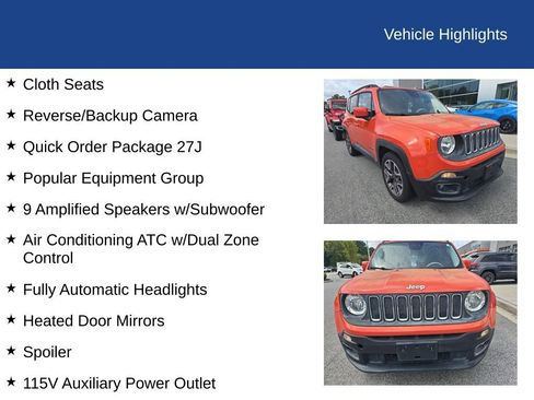 Used 2015 Jeep Renegade Latitude w/ Popular Equipment Group FWD image 8