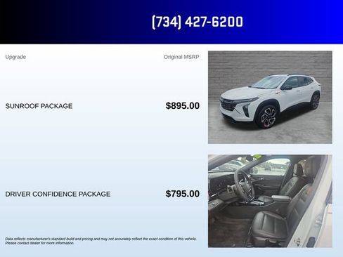 Used 2024 Chevrolet Trax RS w/ Sunroof Package FWD image 5