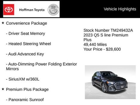 Used 2023 Audi Q5 2.0T Premium Plus w/ Premium Plus Package AWD/4WD image 5