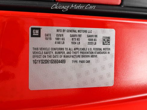 Used 2016 Chevrolet Corvette Z06 w/ 2LZ Preferred Equipment Group RWD image 61