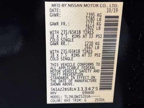 Used 2020 Nissan Murano SV image 32