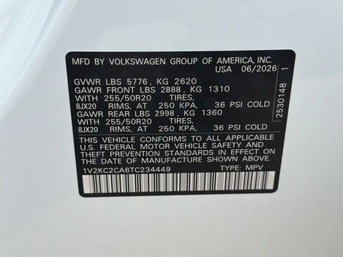 New 2026 Volkswagen Atlas Cross Sport SE AWD/4WD image 33