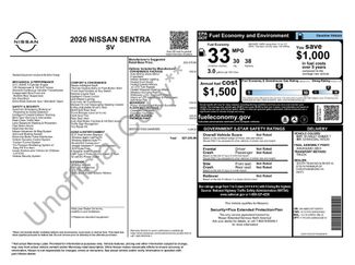 New 2026 Nissan Sentra SV w/ SV Convenience Package video 2