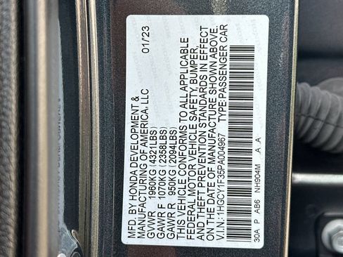 Used 2023 Honda Accord EX image 33