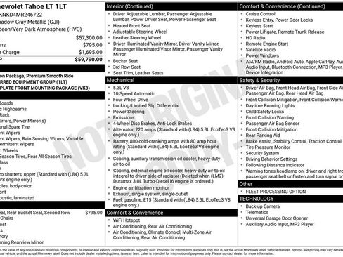 Used 2021 Chevrolet Tahoe LT AWD/4WD image 39