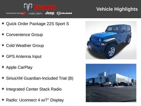 Used 2022 Jeep Wrangler Sport S image 3