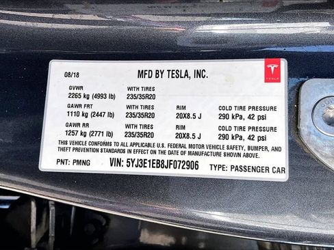 Used 2018 Tesla Model 3 Performance AWD/4WD image 30