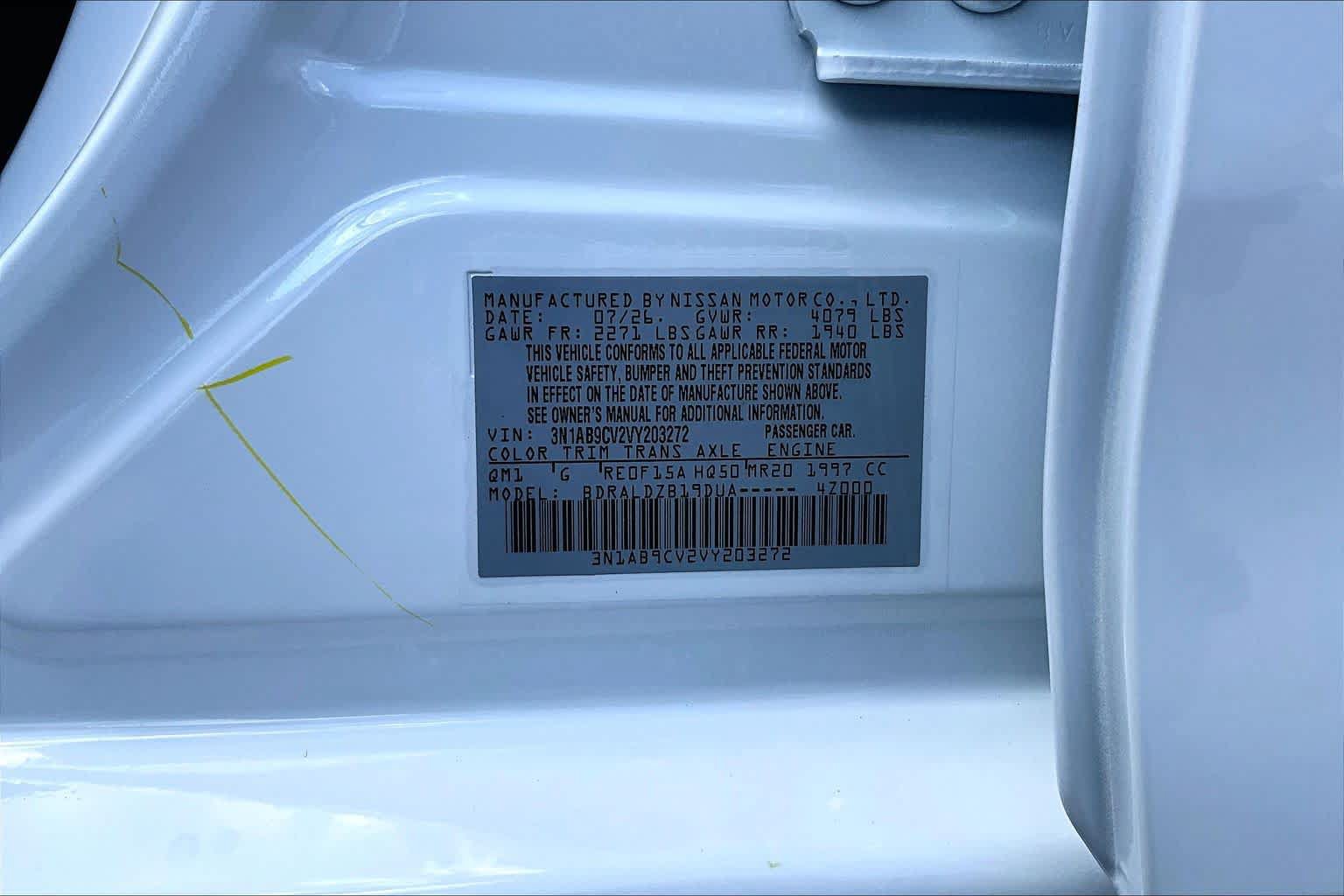 New 2027 Nissan Sentra SV w/ Floor Mat Package FWD image 18