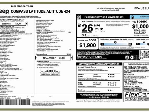 New 2026 Jeep Compass Latitude image 2