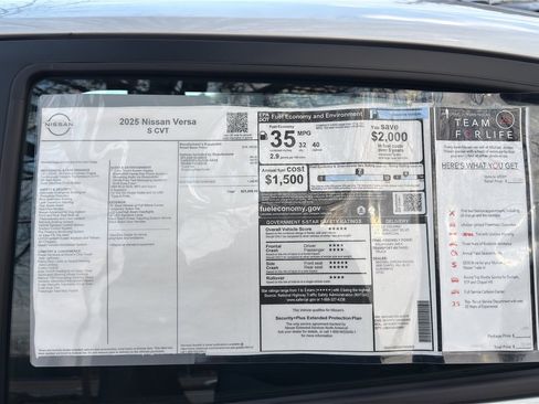 New 2025 Nissan Versa S w/ Trunk Package image 12